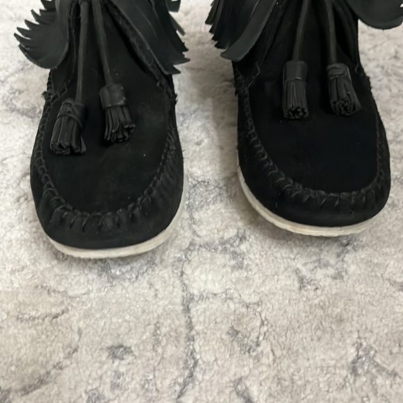 Rag & bone Ghita moccasin fringe bootie Size 7/37 - Picture 12 of 17